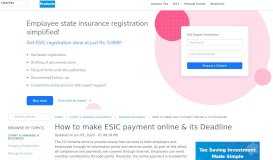 
							         How to make ESIC payment online & its Deadline - ClearTax								  
							    