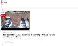 
							         How to make G-scale stone block tunnel portals and walls ... - Pinterest								  
							    