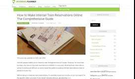 
							         How to Make Interrail Train Reservations Online: The Comprehensive ...								  
							    