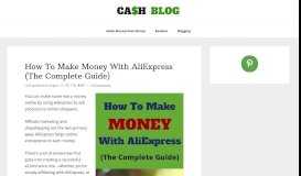
							         How To Make Money With AliExpress Dropshipping & Affiliate Program								  
							    