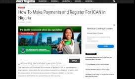
							         How To Make Payments and Register For ICAN in Nigeria - BuzzNigeria								  
							    