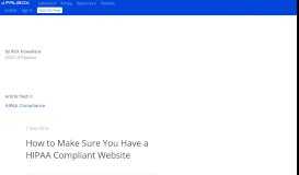 
							         How to Make Sure You Have a HIPAA Compliant Website - Paubox								  
							    