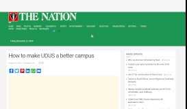 
							         How to make UDUS a better campus - The Nation Newspaper								  
							    