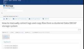 
							         How to manually collect logs and copy files from a clustered ...								  
							    