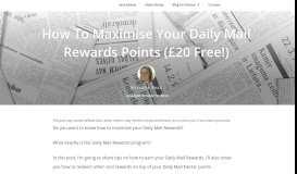 
							         How to Maximise Your Daily Mail Rewards Points (£20 Free!)								  
							    