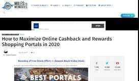 
							         How to Maximize Online Cashback and Rewards Shopping Portals 2019								  
							    