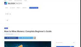 
							         How to Mine Monero (XMR): Complete Beginner's Guide								  
							    