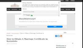 
							         How to Obtain A Marriage Certificate in Karnataka								  
							    