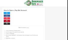 
							         How to Open a Top Bet Account								  
							    