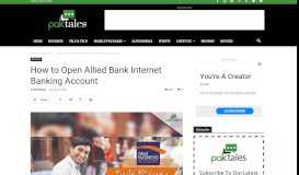 
							         How to Open Allied Bank Internet Banking Account | Paktales								  
							    