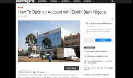 
							         How To Open an Account with Zenith Bank Nigeria - BuzzNigeria								  
							    
