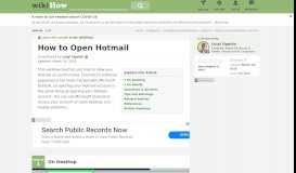 
							         How to Open Hotmail: 14 Steps (with Pictures) - wikiHow								  
							    