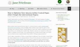 
							         How to Optimize Your Amazon Author Central Pages (Don't Forget the ...								  
							    