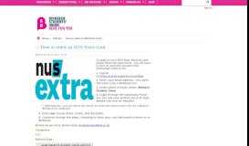 
							         How to order an NUS Extra Card @ Birkbeck Students' Union								  
							    