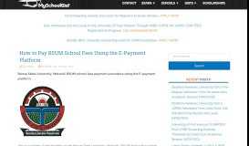 
							         How to Pay BSUM School Fees Using the E-Payment Platform ...								  
							    