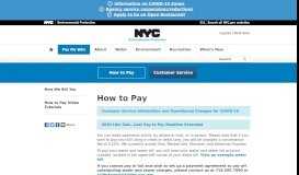 
							         How to Pay - DEP - NYC.gov								  
							    