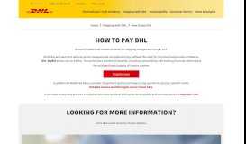 
							         How to pay DHL								  
							    