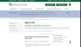 
							         How to Pay - Midland College								  
							    