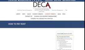 
							         How To Pay Rent - Deca Realty								  
							    