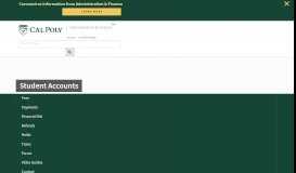 
							         How to Pay - Student Accounts - Cal Poly								  
							    