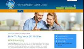 
							         How To Pay Your Bill Online – Port Washington Water District								  
							    