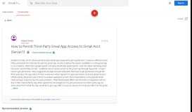 
							         How to Permit Third-Party Email App Access to Gmail Acct (Server ...								  
							    