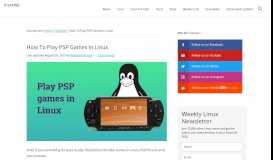 
							         How To Play PSP Games In Linux - It's FOSS								  
							    