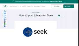 
							         How to post job ads on Seek job board: a guide for employers								  
							    