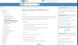 
							         How To Provision MPmail | Manage Protect								  
							    