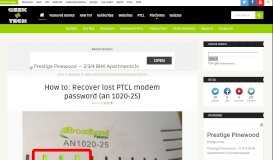 
							         How to: Recover lost PTCL modem password (an 1020-25) | Geek N ...								  
							    
