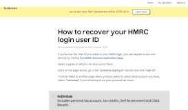 
							         How to recover your HMRC login user ID – TaxScouts								  
							    