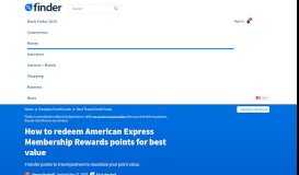 
							         How to redeem American Express Membership Rewards points ...								  
							    