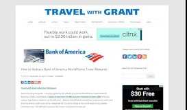 
							         How to Redeem Bank of America WorldPoints Travel Rewards								  
							    