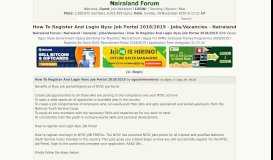 
							         How To Register And Login Nysc Job Portal 2018/2019 - Jobs ...								  
							    