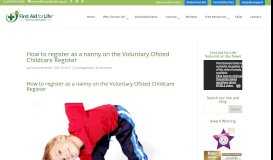 
							         How to register as a nanny on the Voluntary Ofsted Childcare Register								  
							    