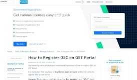 
							         How to Register DSC on GST Portal - ClearTax								  
							    