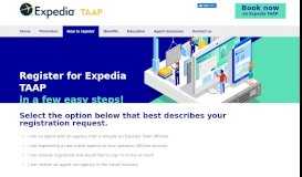 
							         How to Register - Expedia TAAP Travel Agent								  
							    