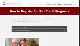 
							         How to Register for Non-Credit Programs | UChicago Graham								  
							    
