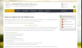 
							         How to register for the HAAD Exam - Practice HAAD Exam								  
							    