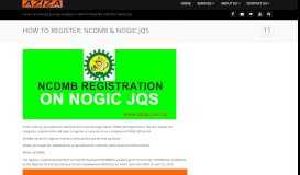 
							         HOW TO REGISTER: NCDMB & NOGIC JQS - Aziza Nigeria								  
							    