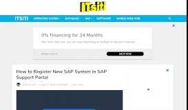 
							         How to Register New SAP System in SAP Support Portal - ITsiti								  
							    