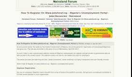 
							         How To Register On Www.jobsforall.ng – Nigeria's Unemployment Portal								  
							    