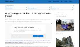 
							         How to Register Online to the My.SSS Web Portal - SSS Guides								  
							    