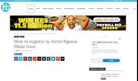 
							         How to register to Airtel Ngoma Skiza tune								  
							    