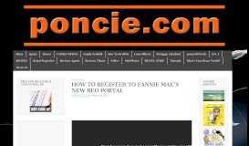 
							         HOW TO REGISTER TO FANNIE MAE'S NEW REO PORTAL | poncie ...								  
							    