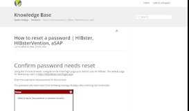
							         How to reset a password | HIBster, HIBsterVention, aSAP ...								  
							    