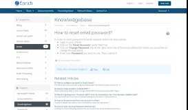 
							         How to reset email password? - Knowledgebase - Enrich								  
							    