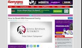 
							         How to Reset KRA Password Easily - Kenyans.co.ke								  
							    