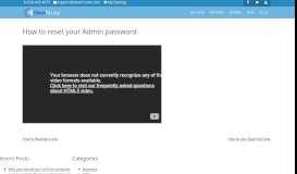 
							         How to reset your Admin password - Clean Router								  
							    