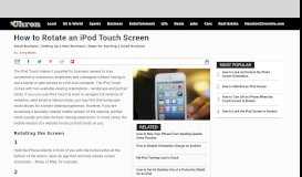 
							         How to Rotate an iPod Touch Screen | Chron.com								  
							    